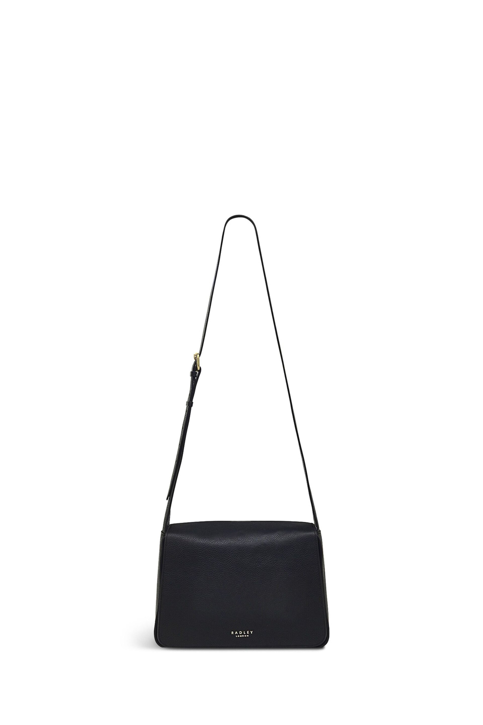 Radley London Large Westwell Lane Flapover Cross-Body Black Bag - Image 2 of 5