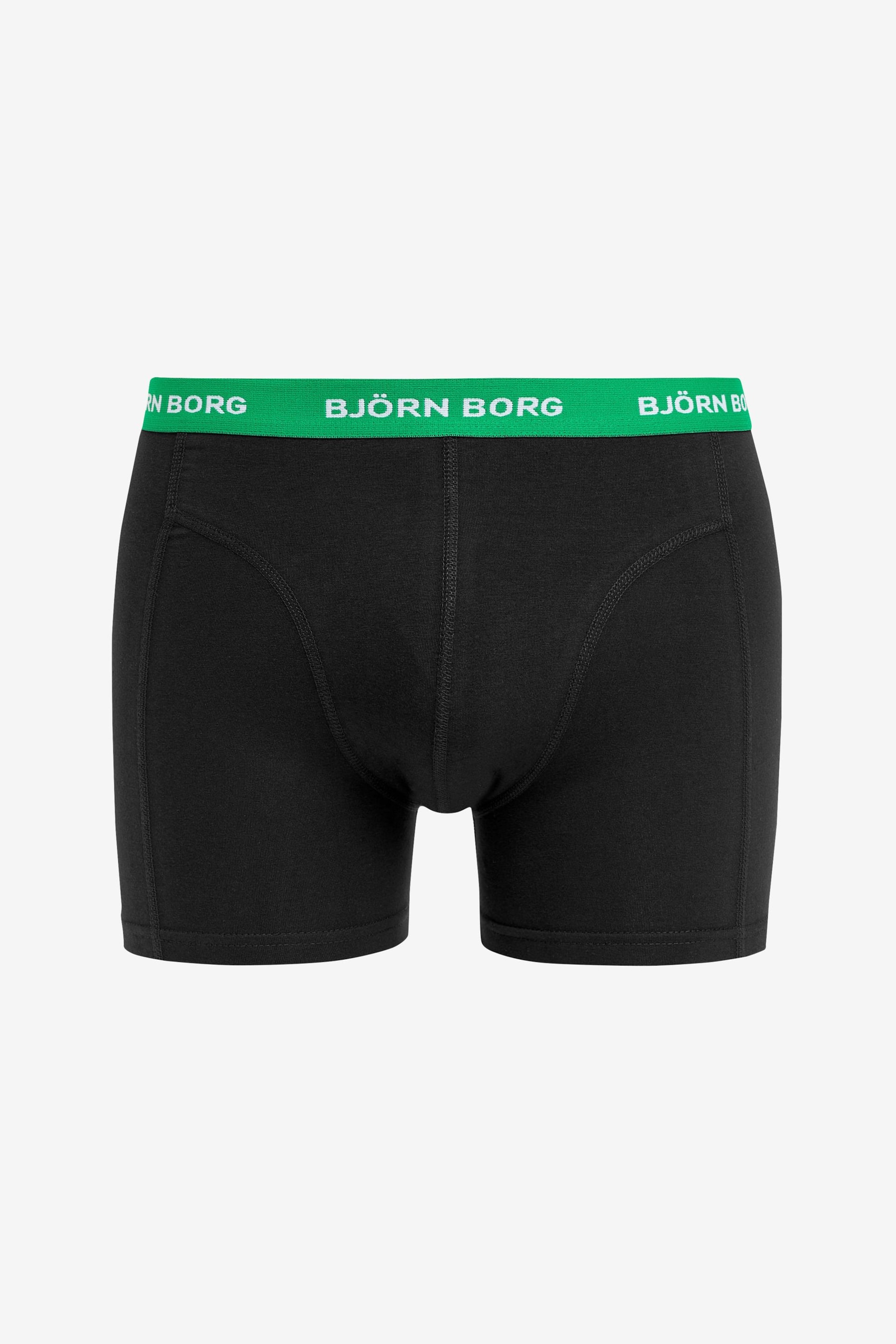 Bjorn Borg Black Cotton Stretch Boxer 5 Pack - Image 6 of 6