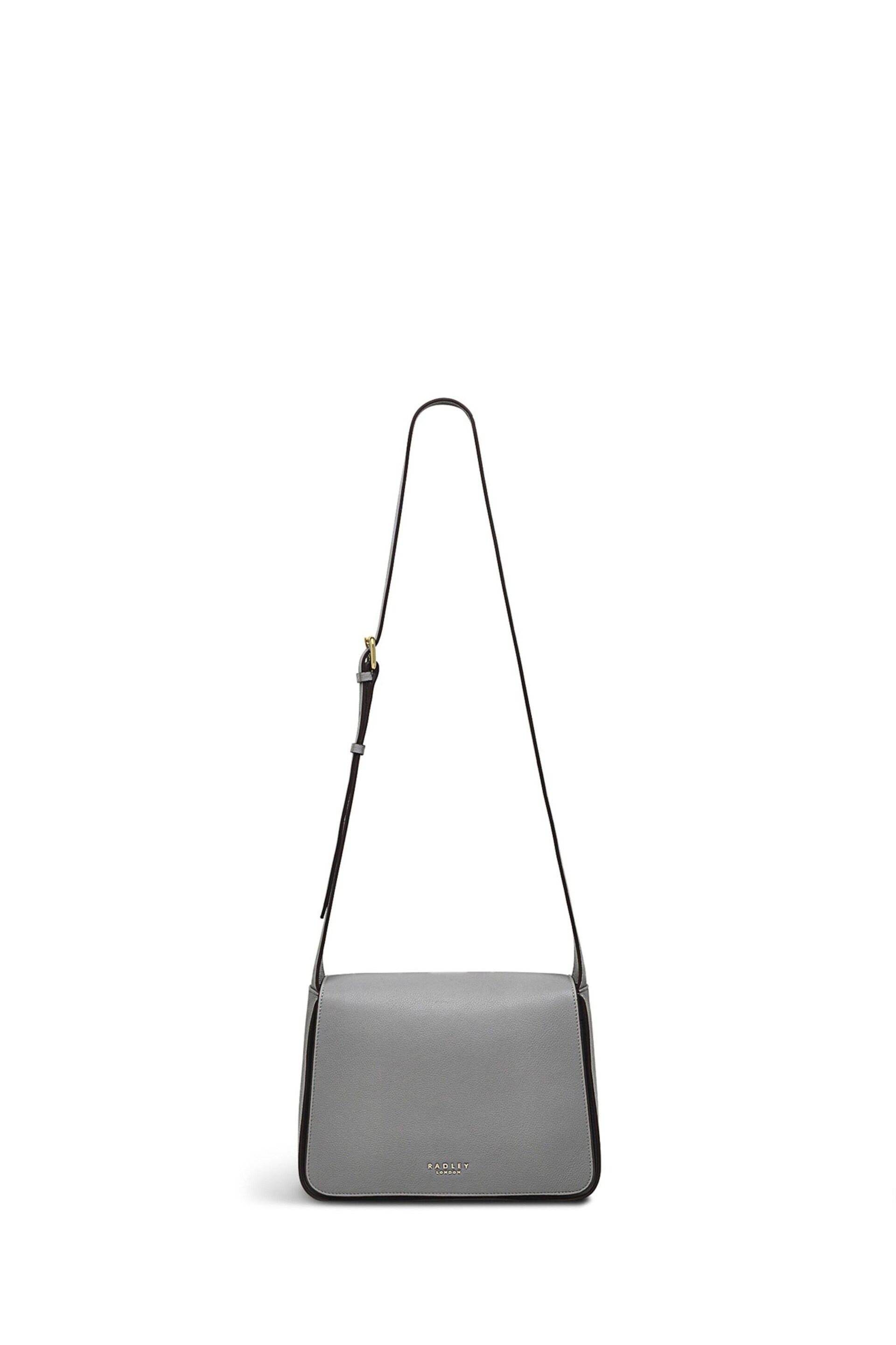 Radley London Medium Grey Westwell Lane Flapover Cross-Body Bag - Image 2 of 5