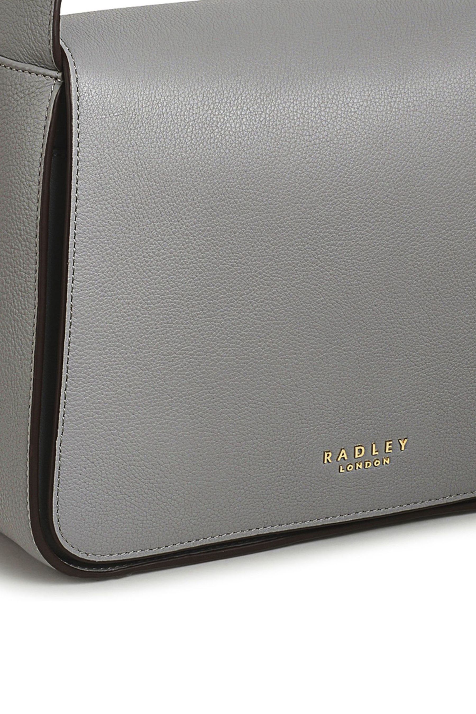 Radley London Medium Grey Westwell Lane Flapover Cross Body Bag