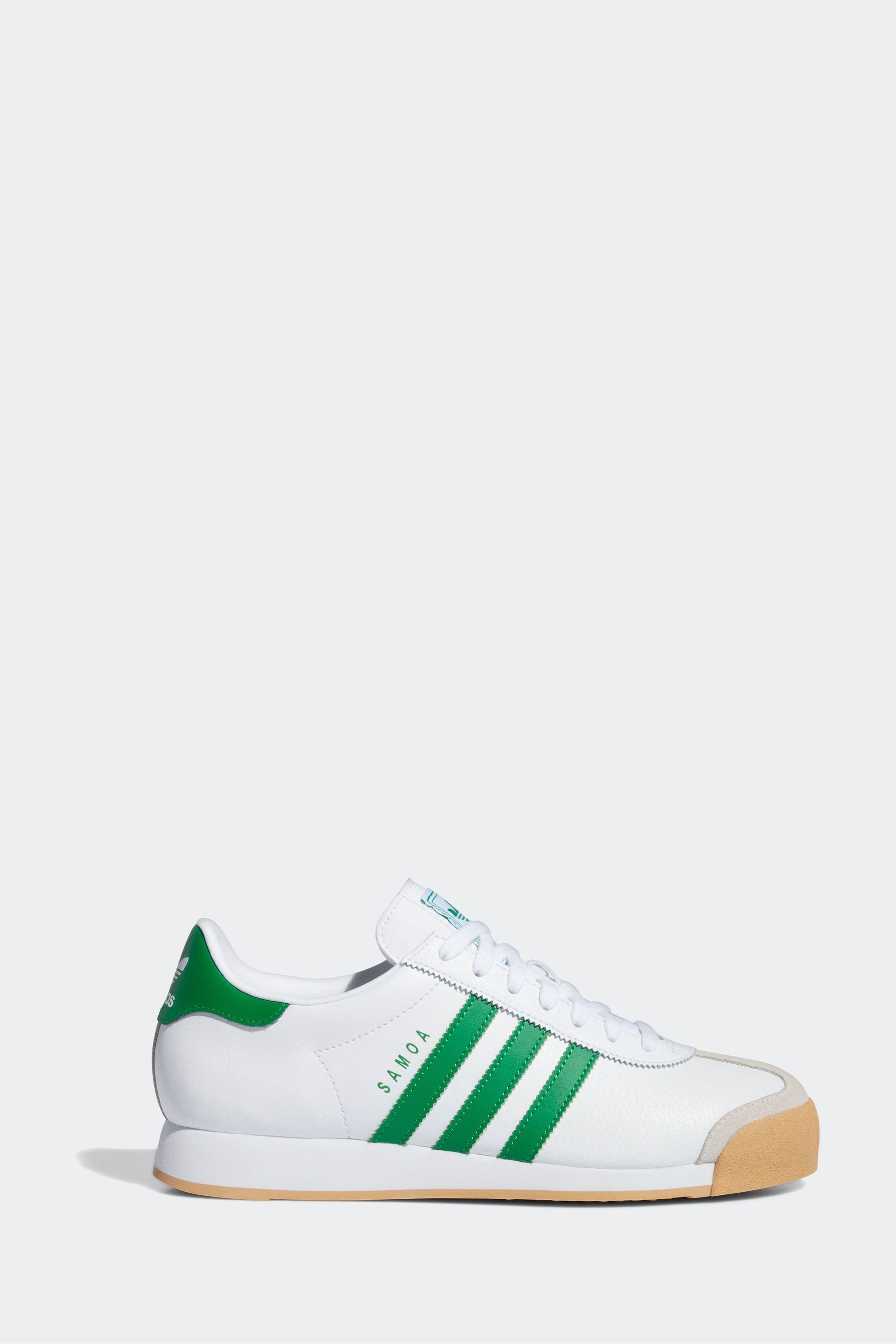 Buy adidas Originals White Green Samoa Trainers from the Next UK online shop