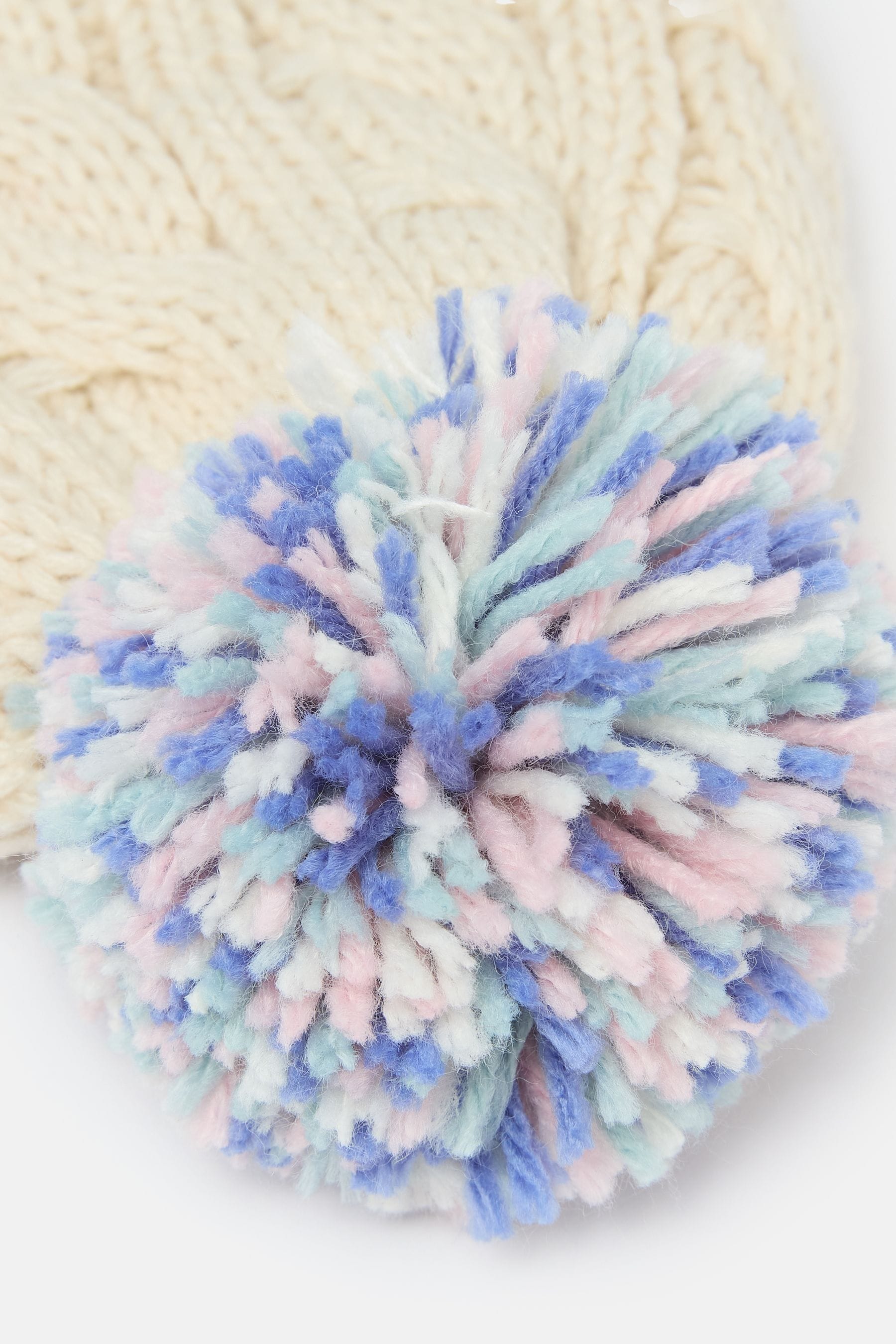 Buy Joules Girls Hattie Cream Bobble Hat from Next Malta