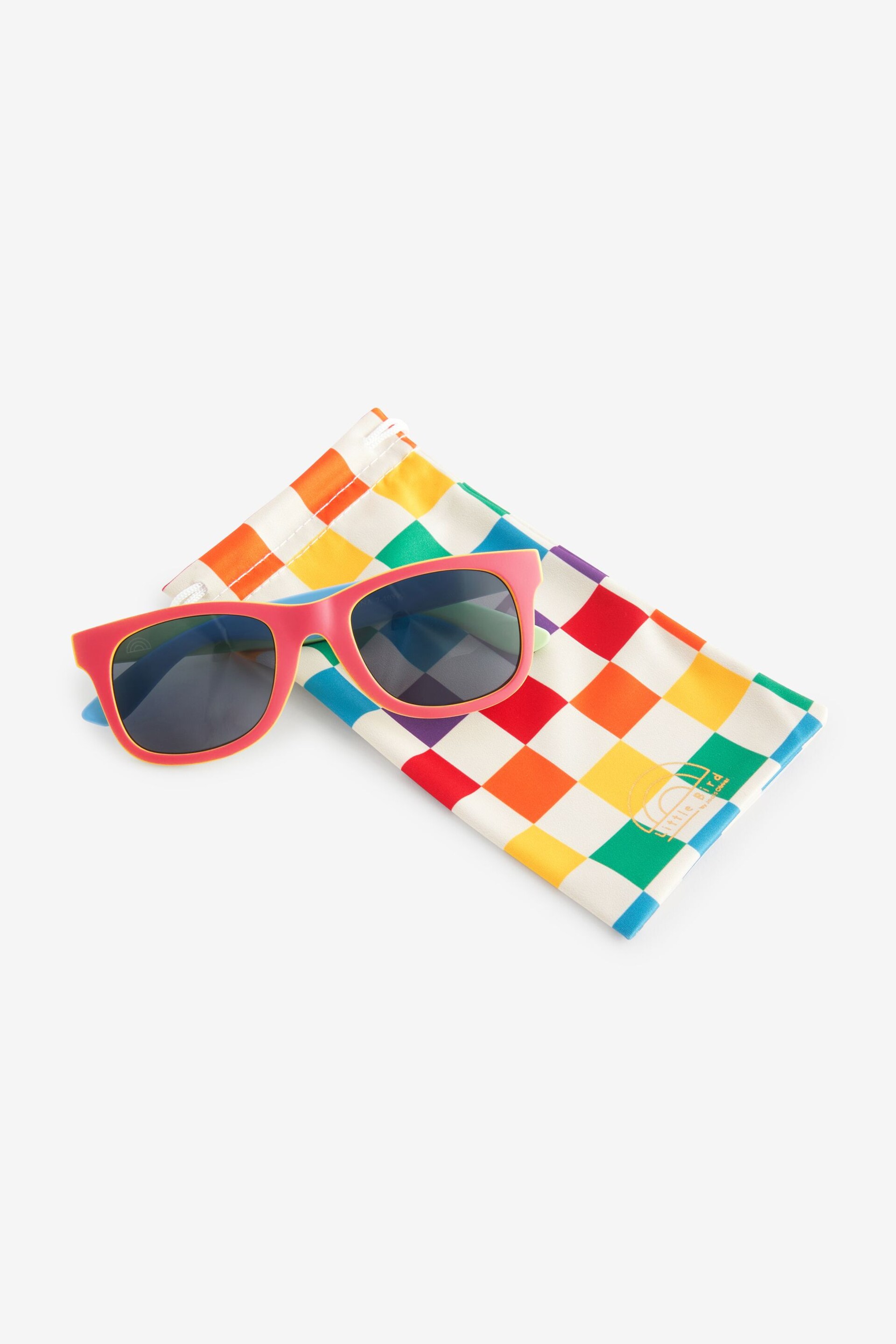 Little Bird by Jools Oliver Multi Pastel Rainbow Wayfarer Sunglasses - Image 7 of 7