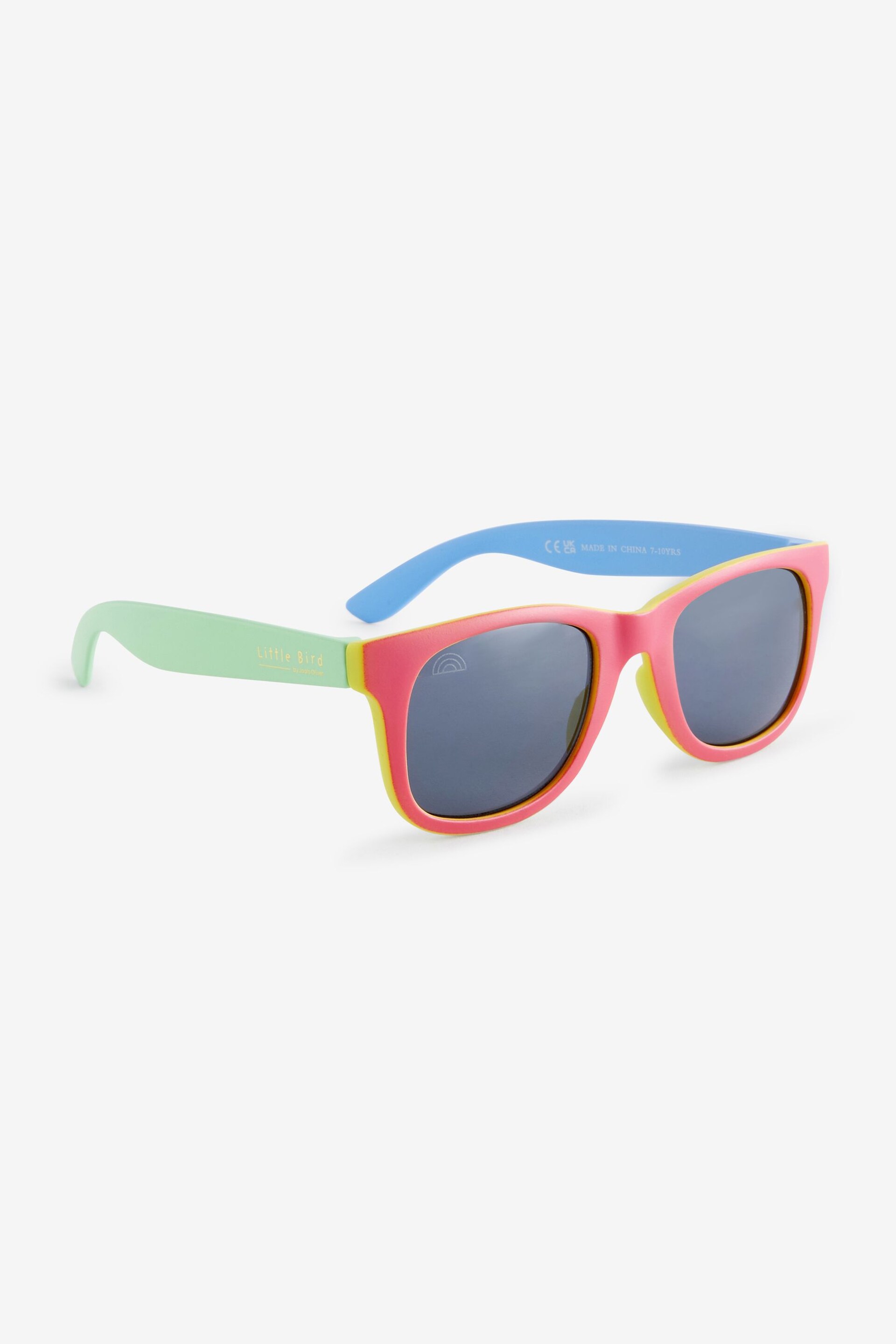 Little Bird by Jools Oliver Multi Pastel Rainbow Wayfarer Sunglasses - Image 6 of 7