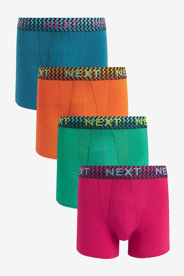Bright Colour Pattern Waistband A-Front Boxers