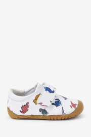 Dino Print Standard Fit (F) Crawler Shoes - Image 1 of 5