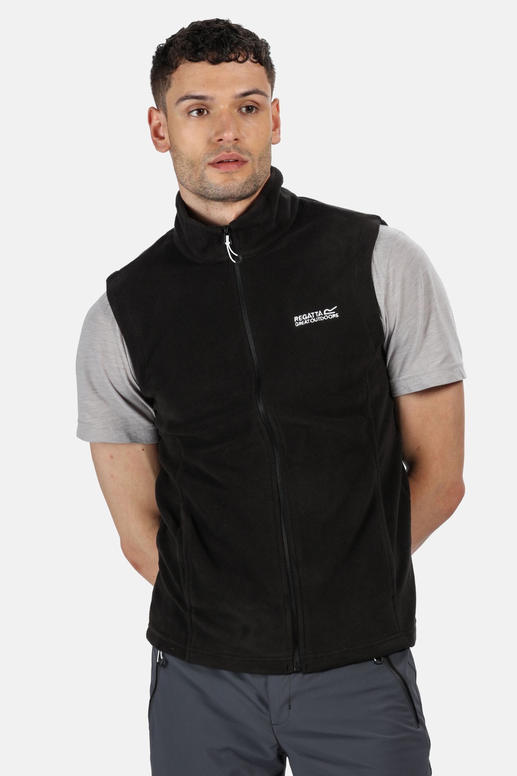 Regatta Black Tobias II Fleece Gilet 