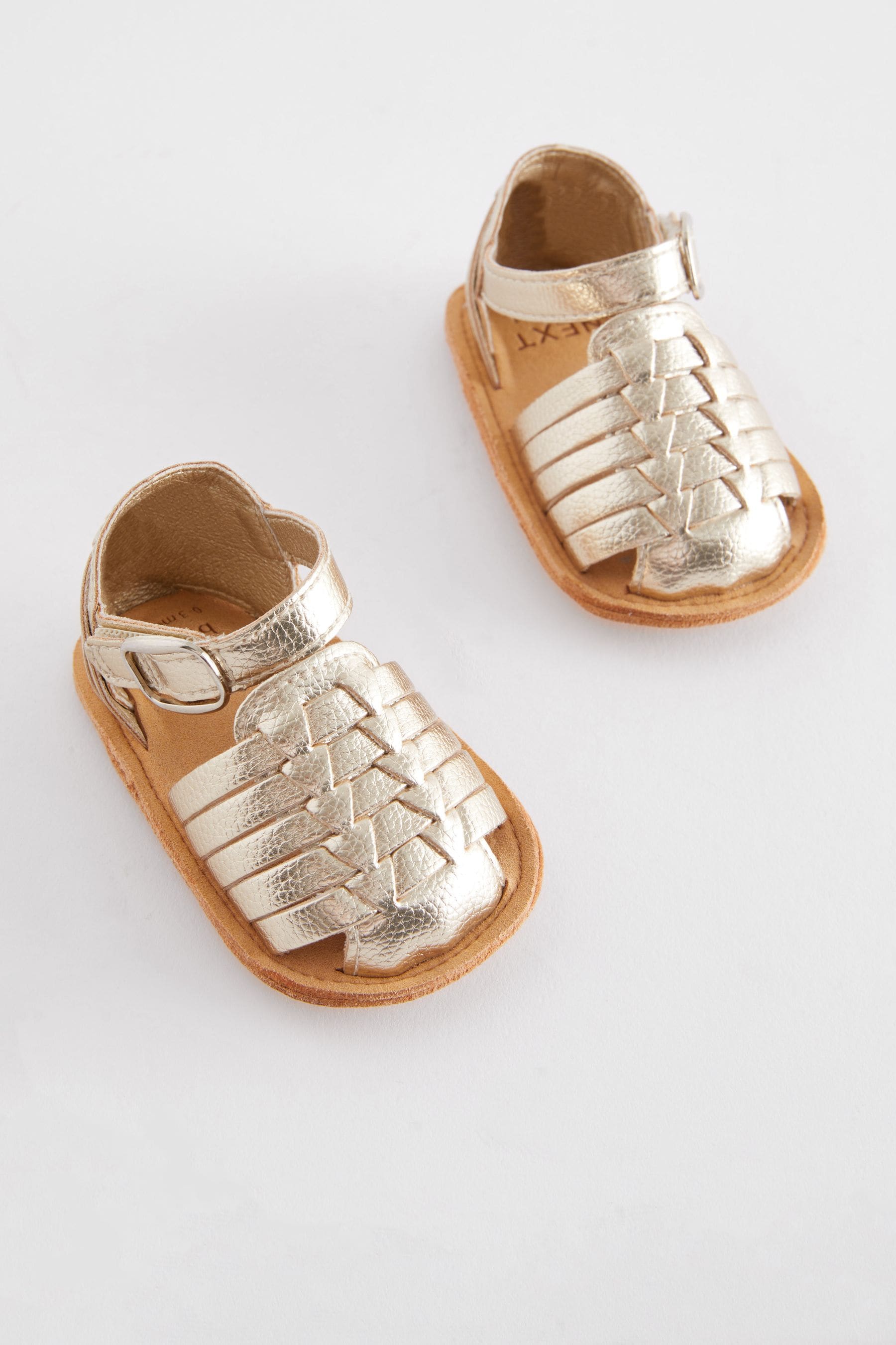 Buy Gold Fisherman Baby Sandals 0 24mths from Next Luxembourg