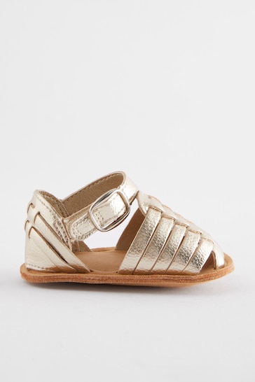Gold Fisherman Baby Sandals (0-24mths)