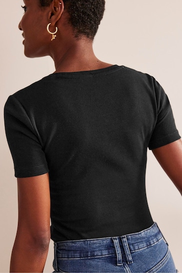 Boden Black Essential Jersey T-Shirt