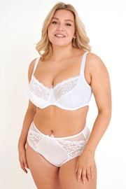 Pour Moi White Flora Underwired Bra - Image 3 of 5