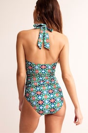 Boden Green Levanzo Ruched Halter Swimsuit - Image 2 of 6