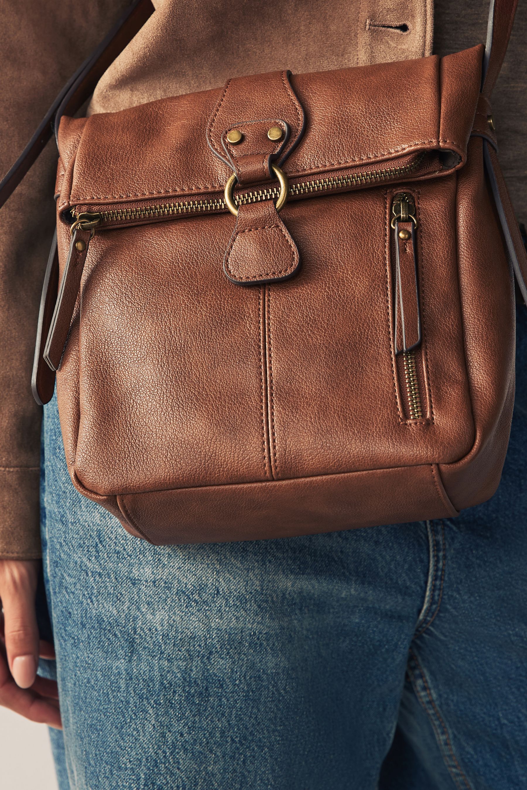 Buy Tan Brown Utility Style Messenger Bag from Next Ireland