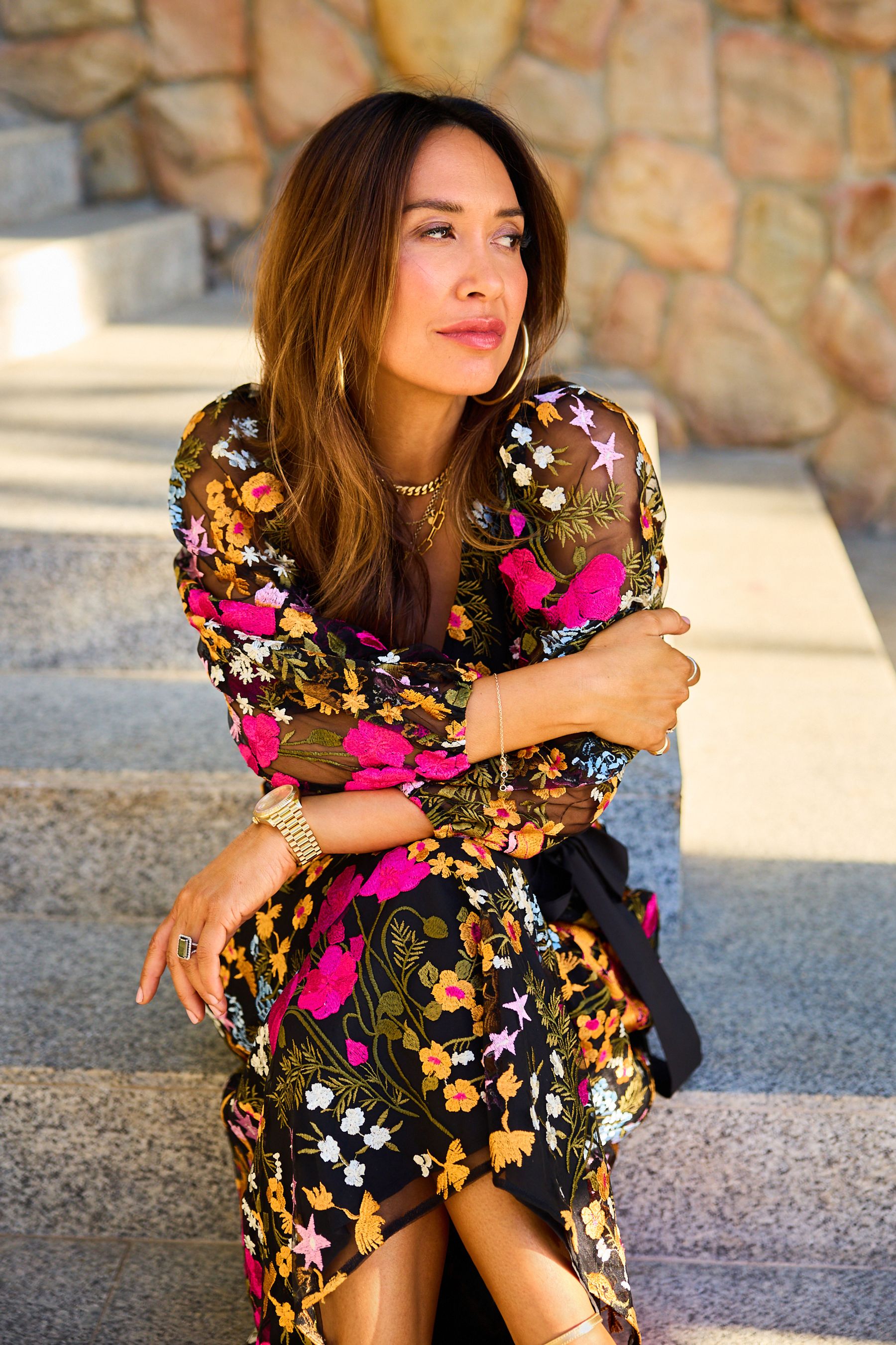 Myleene klass floral dress clearance