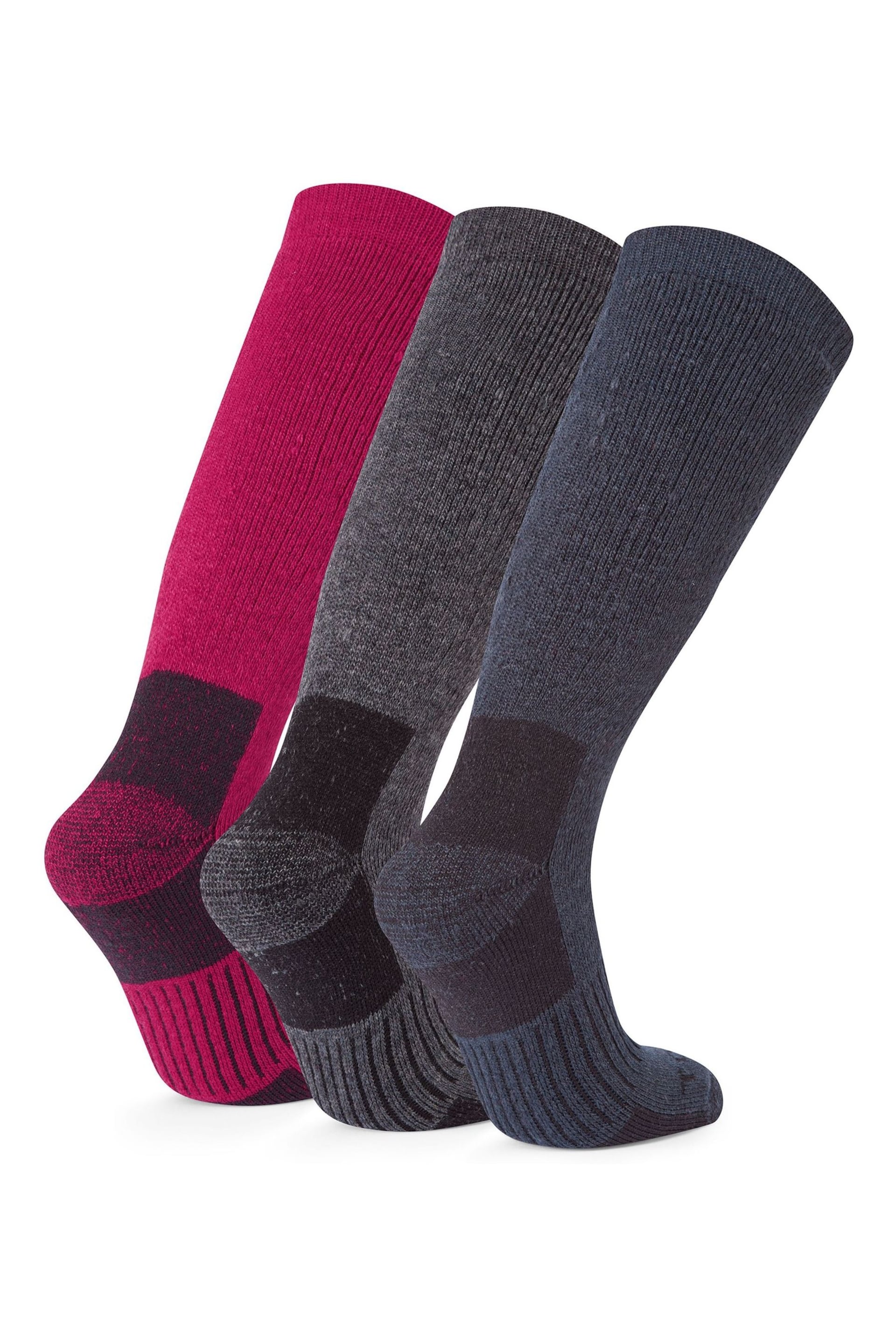 Tog 24 Pink Villach Trek Socks 3 Packs - Image 2 of 2
