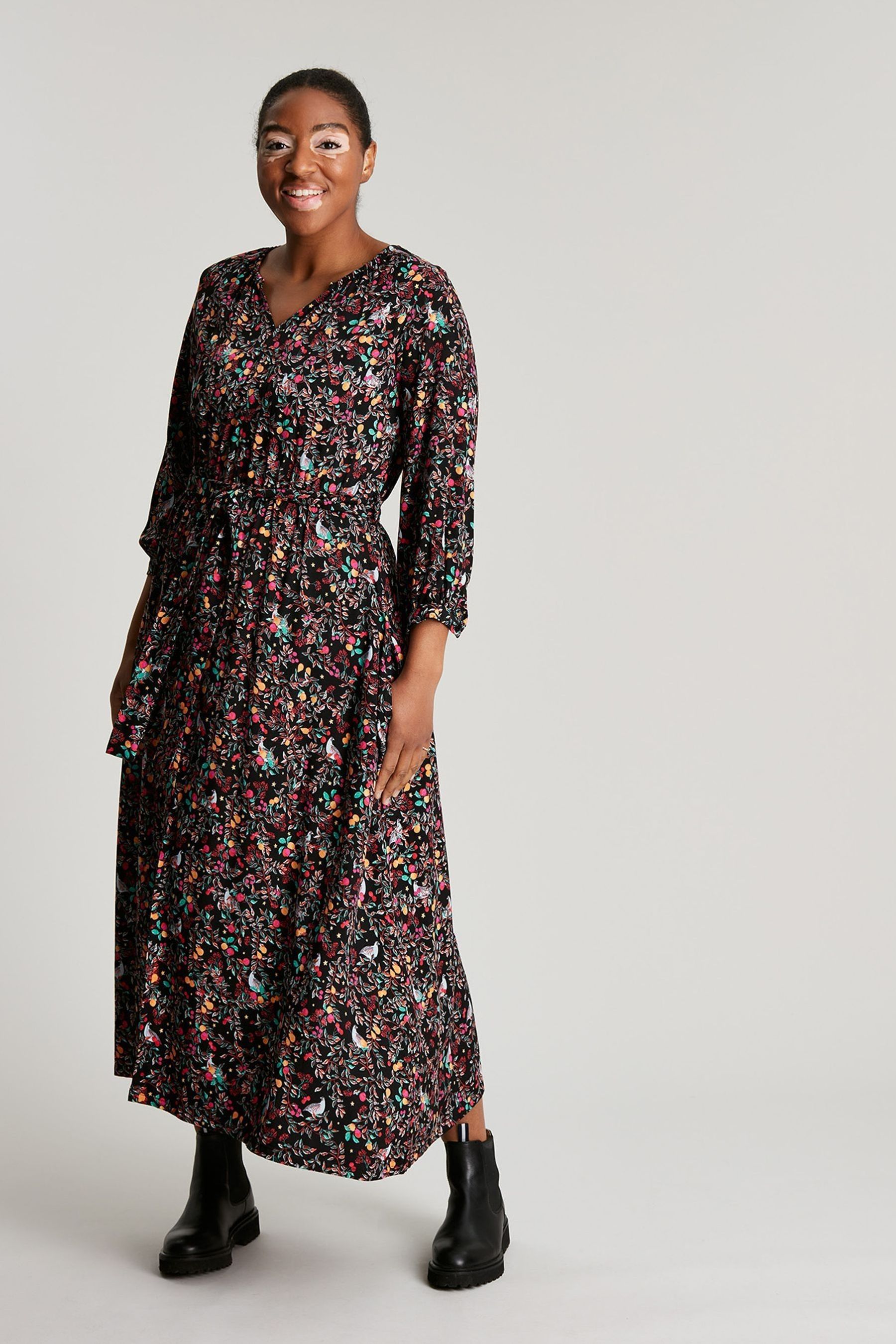 Joules black dress cheap
