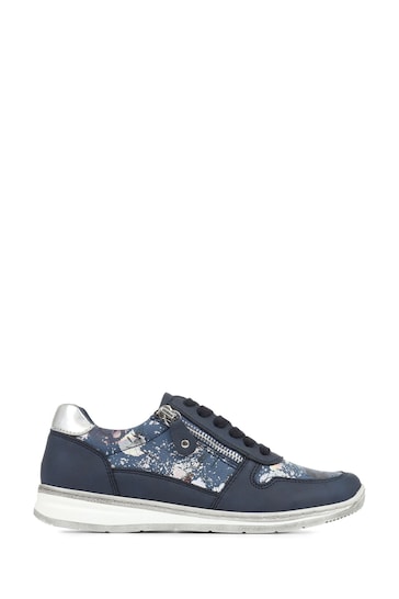 Pavers Blue Lightweight Lace-Up Trainers