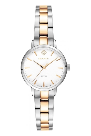 Gant Park Avenue 28 White and Two-Tone Gold Stainless Steel Quartz Watch