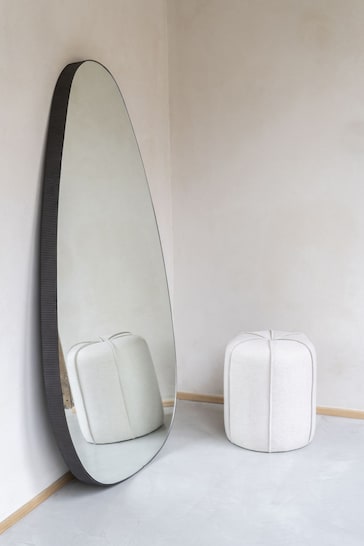 Libra Interiors Brown Organic Metal Framed Mirror