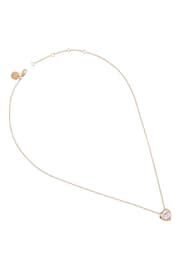 Radley Ladies Love 18ct Rose Gold Tone Sterling Silver Clear Stone Heart Necklace - Image 3 of 6