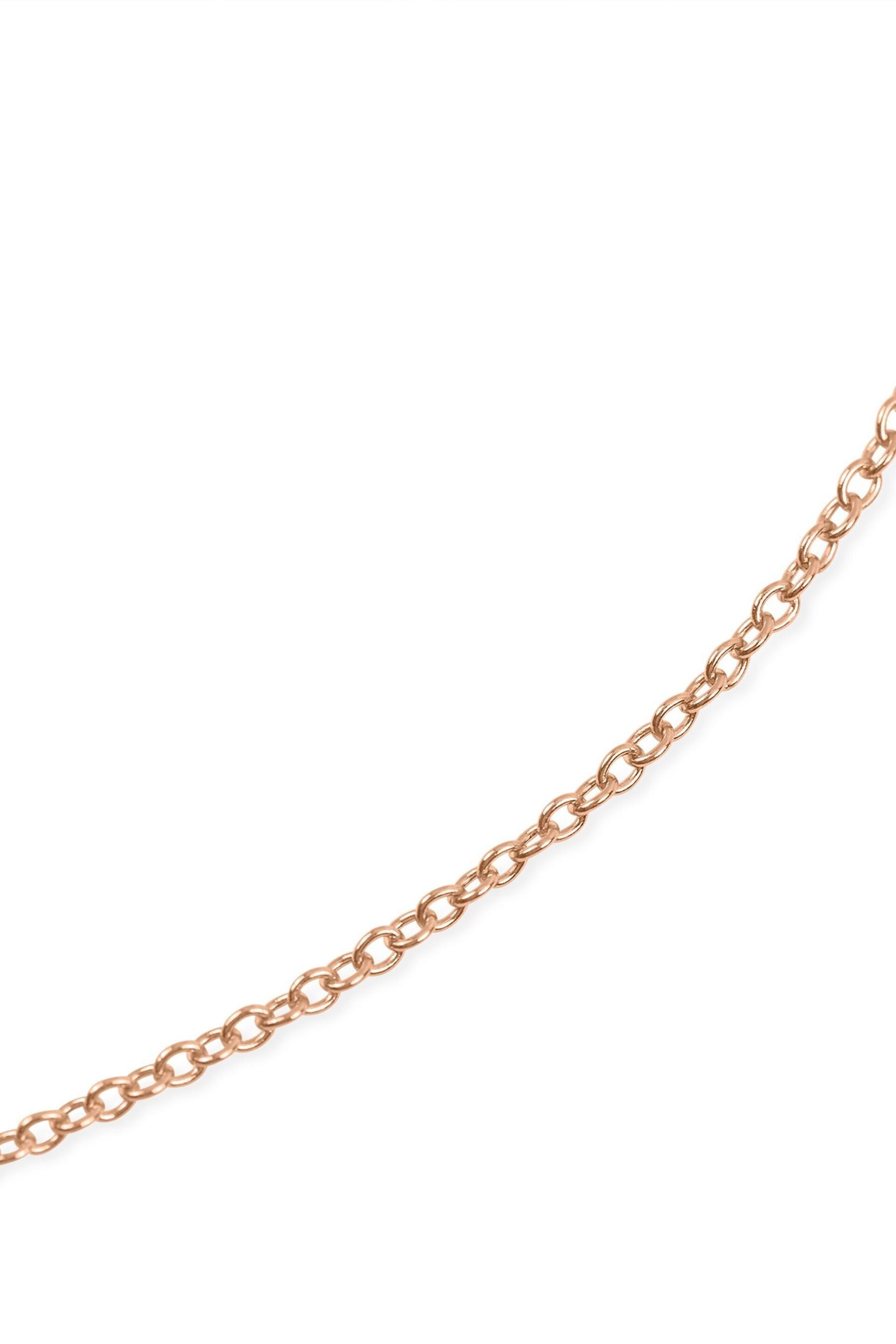 Radley Ladies Love 18ct Rose Gold Tone Sterling Silver Clear Stone Heart Necklace - Image 4 of 6
