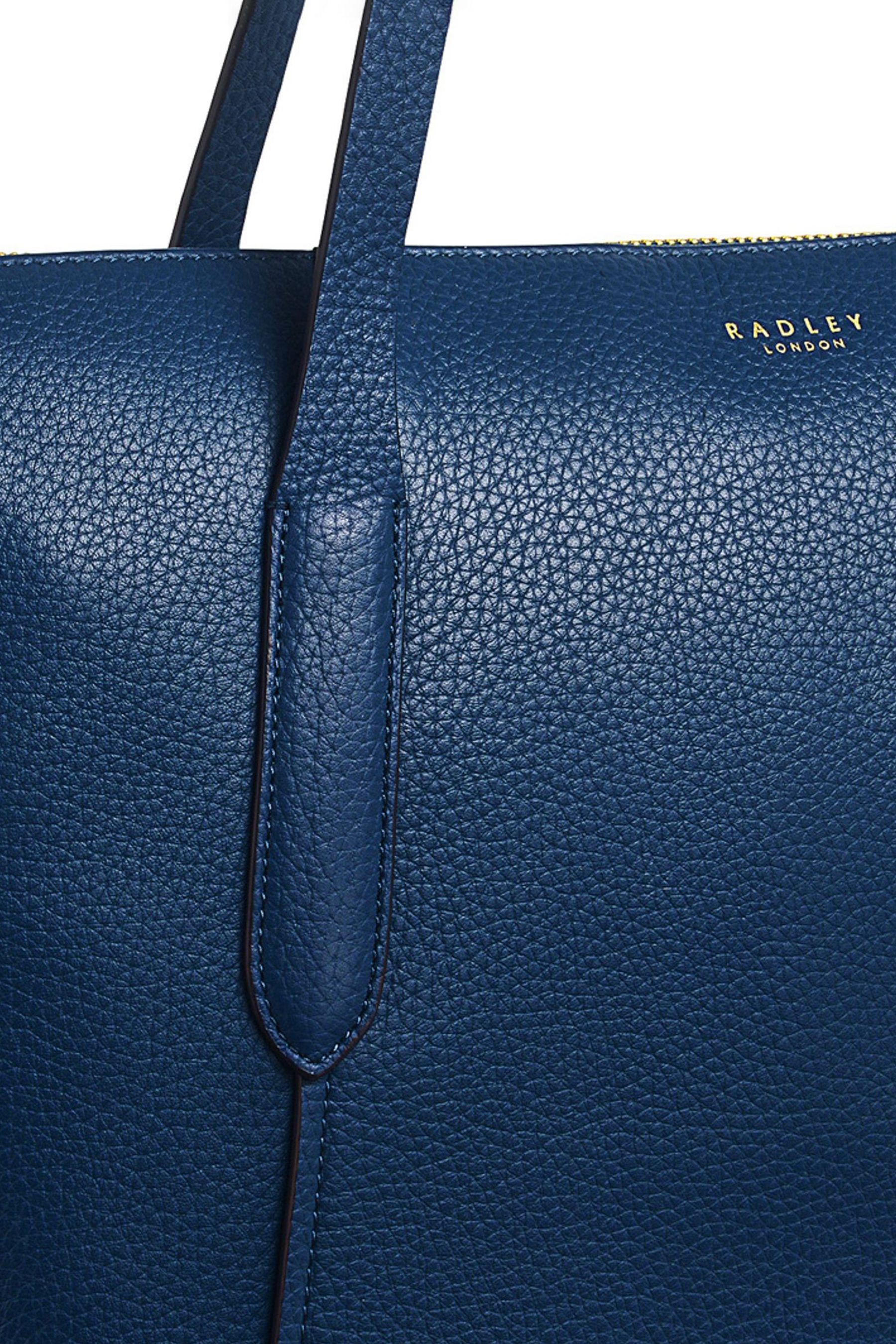 Buy Radley London Large Blue Wood Street 2.0 Ziptop Tote Bag from Next Luxembourg