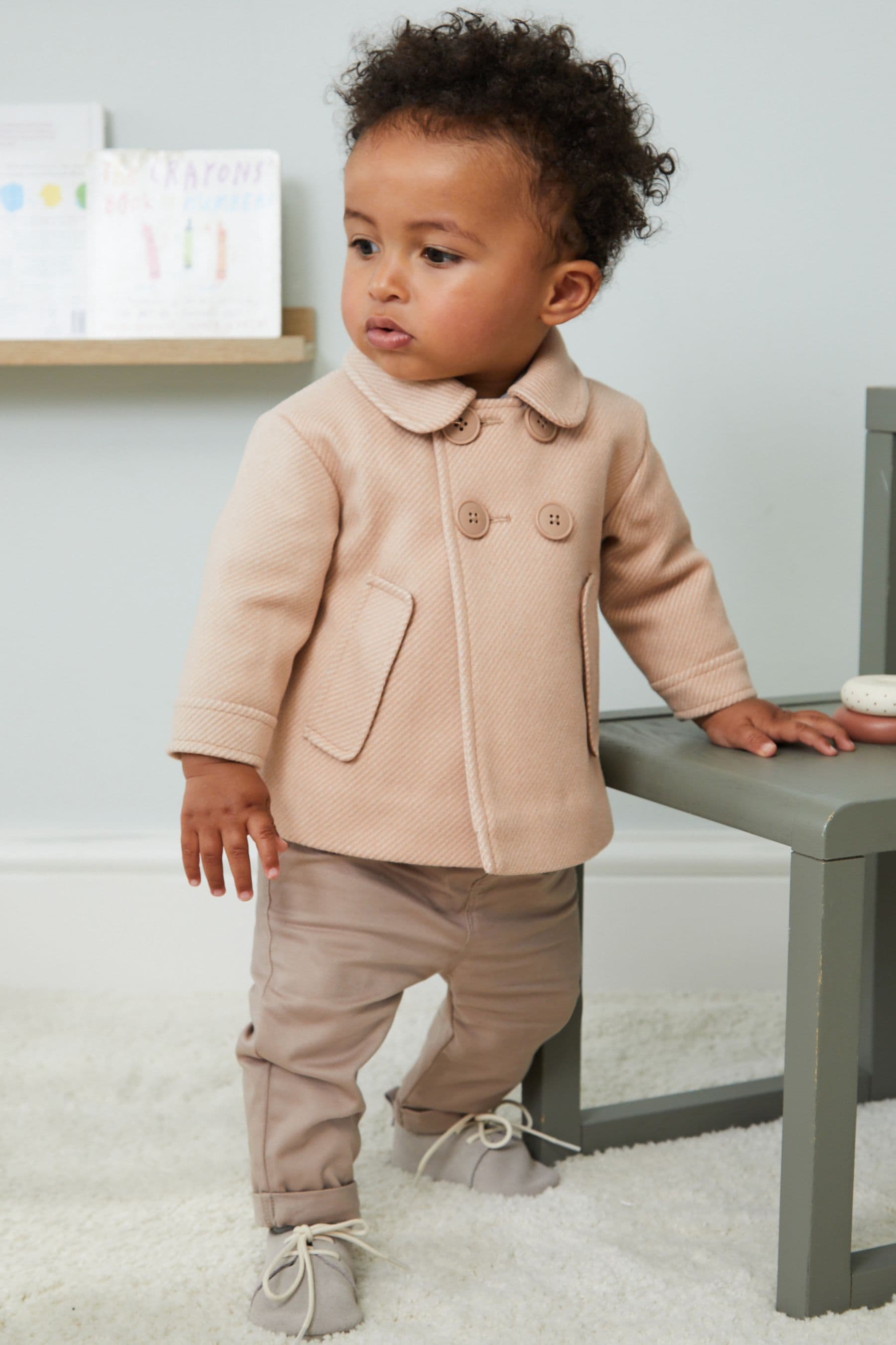 Next tan coat top