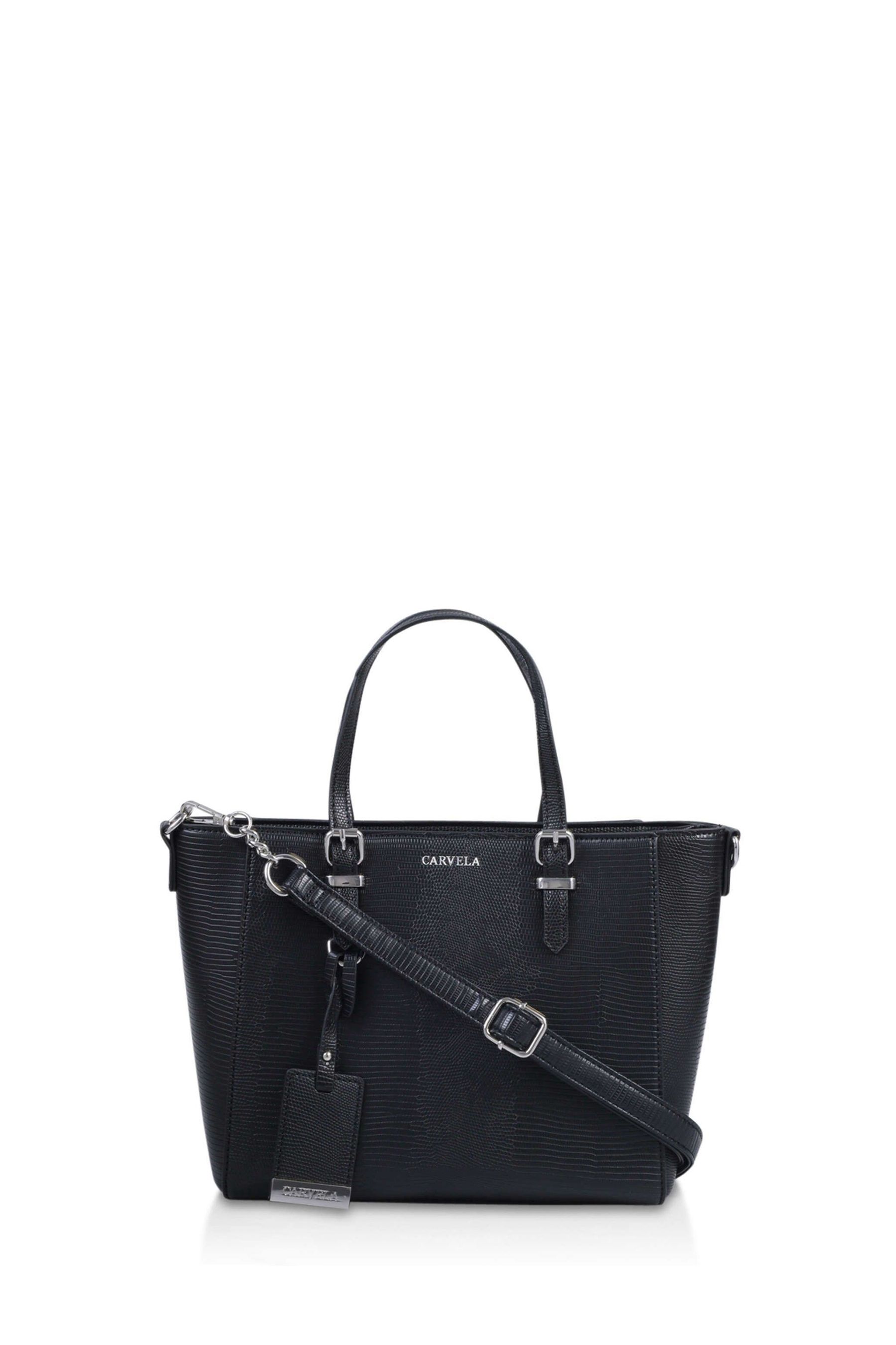 Buy Carvela Jin Mini Black Winged Tote Bag from the Next UK online