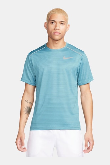 Nike Blue Miler Dri-FIT UV Running T-Shirt