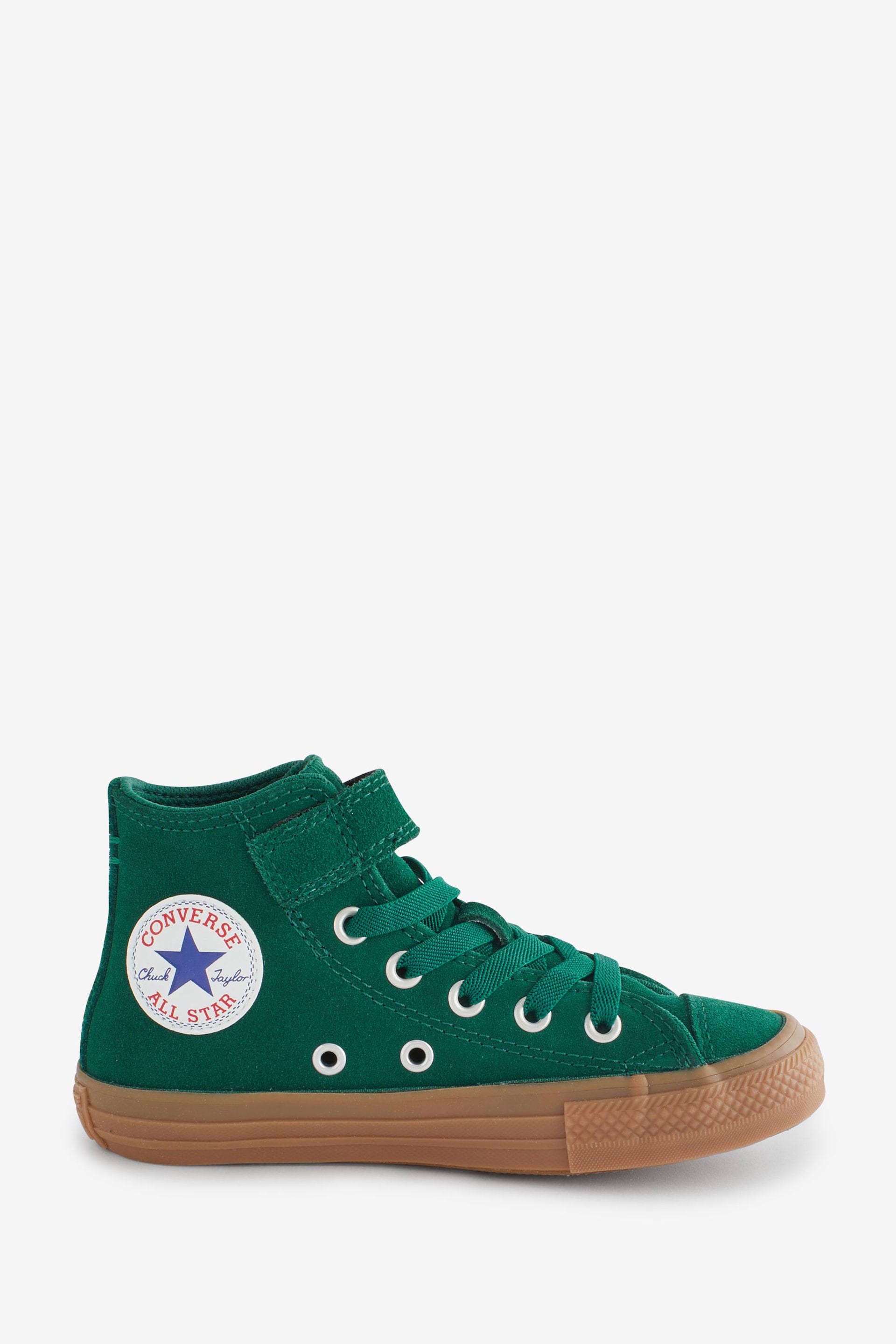 Converse Green Chuck Taylor All Star 1V Junior Trainers - Image 1 of 9