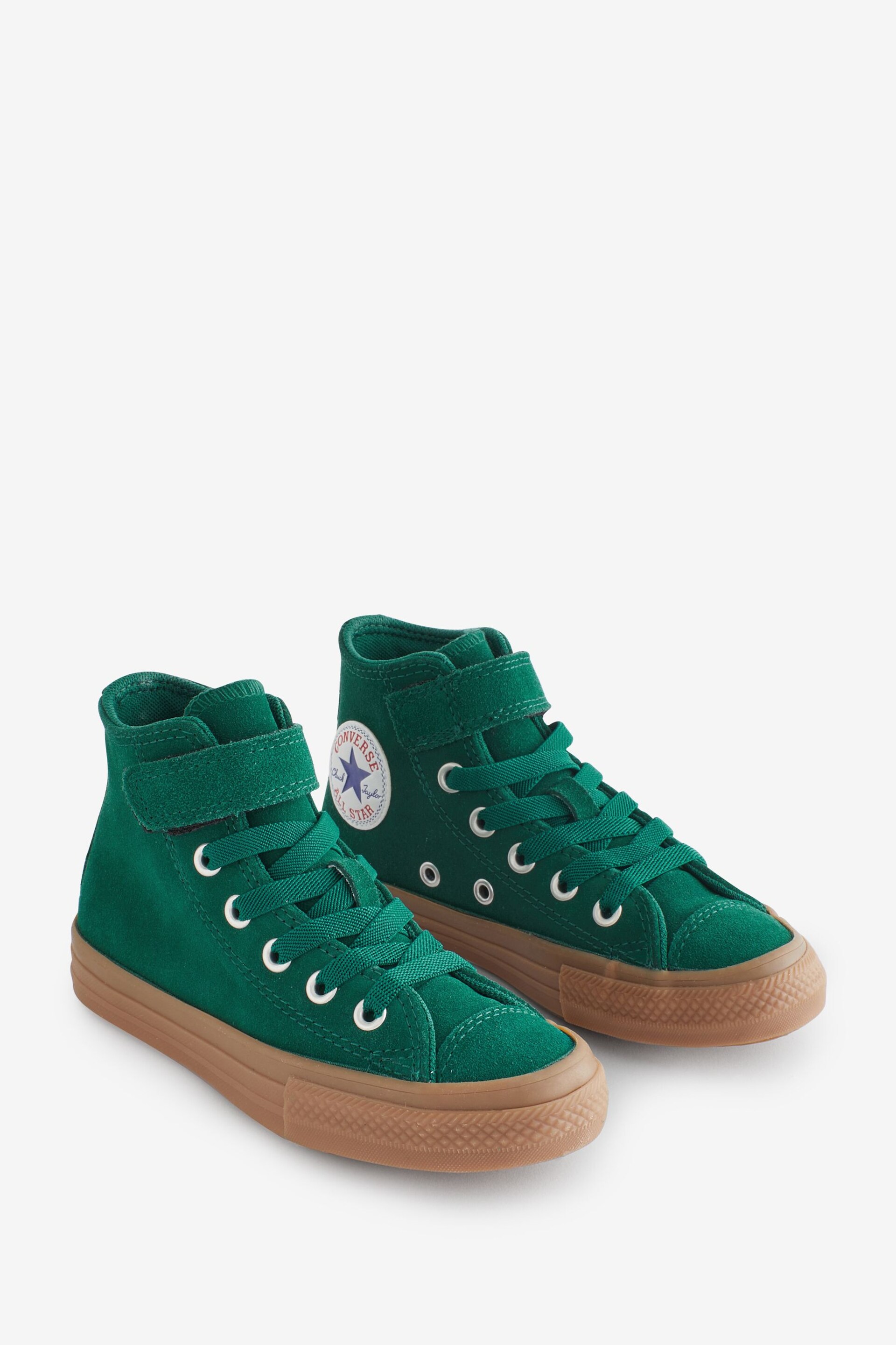 Converse Green Chuck Taylor All Star 1V Junior Trainers - Image 3 of 9