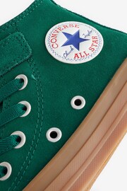 Converse Green Chuck Taylor All Star 1V Junior Trainers - Image 8 of 9