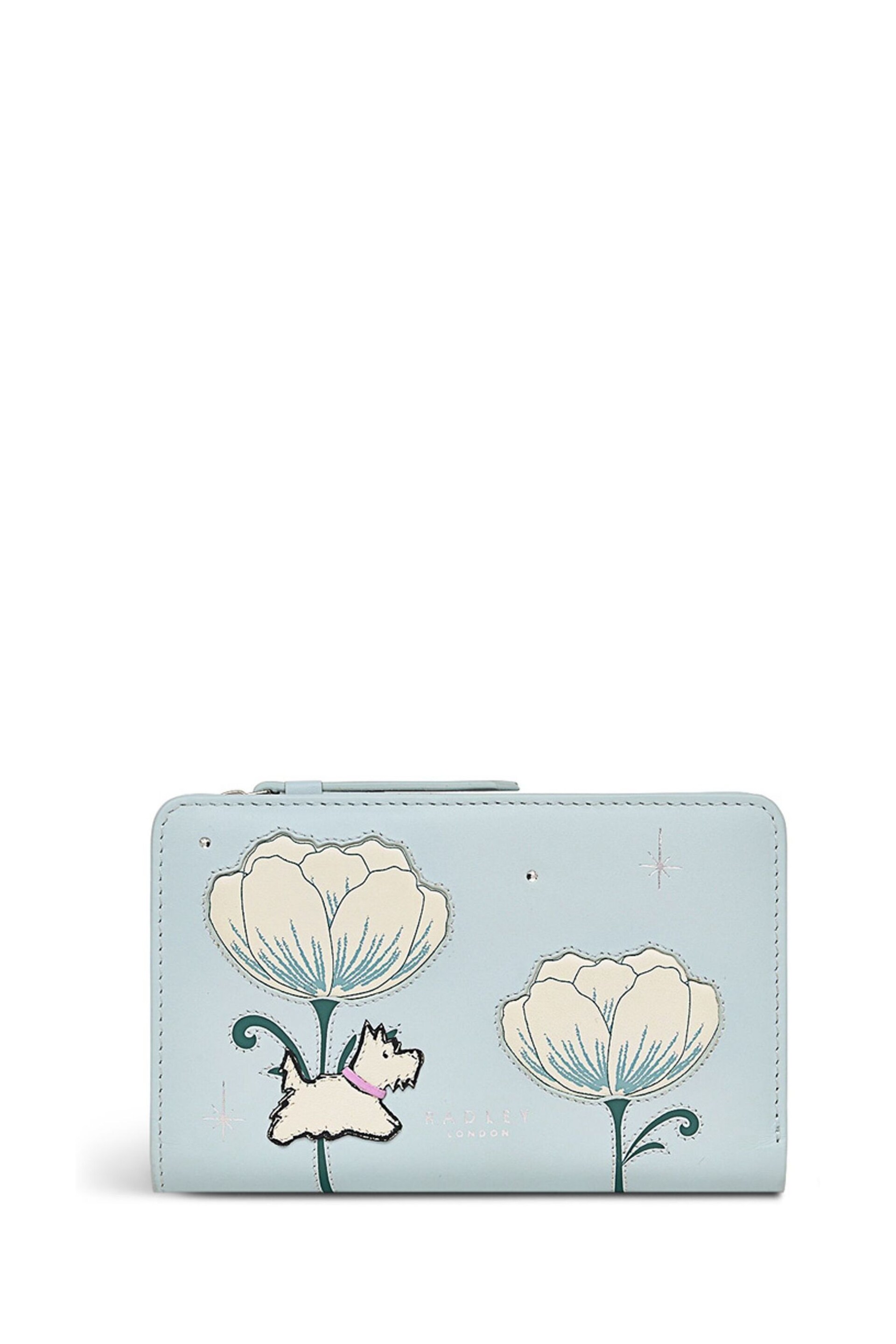 Radley London Medium Green Spring Rose Bifold Purse - Image 1 of 4