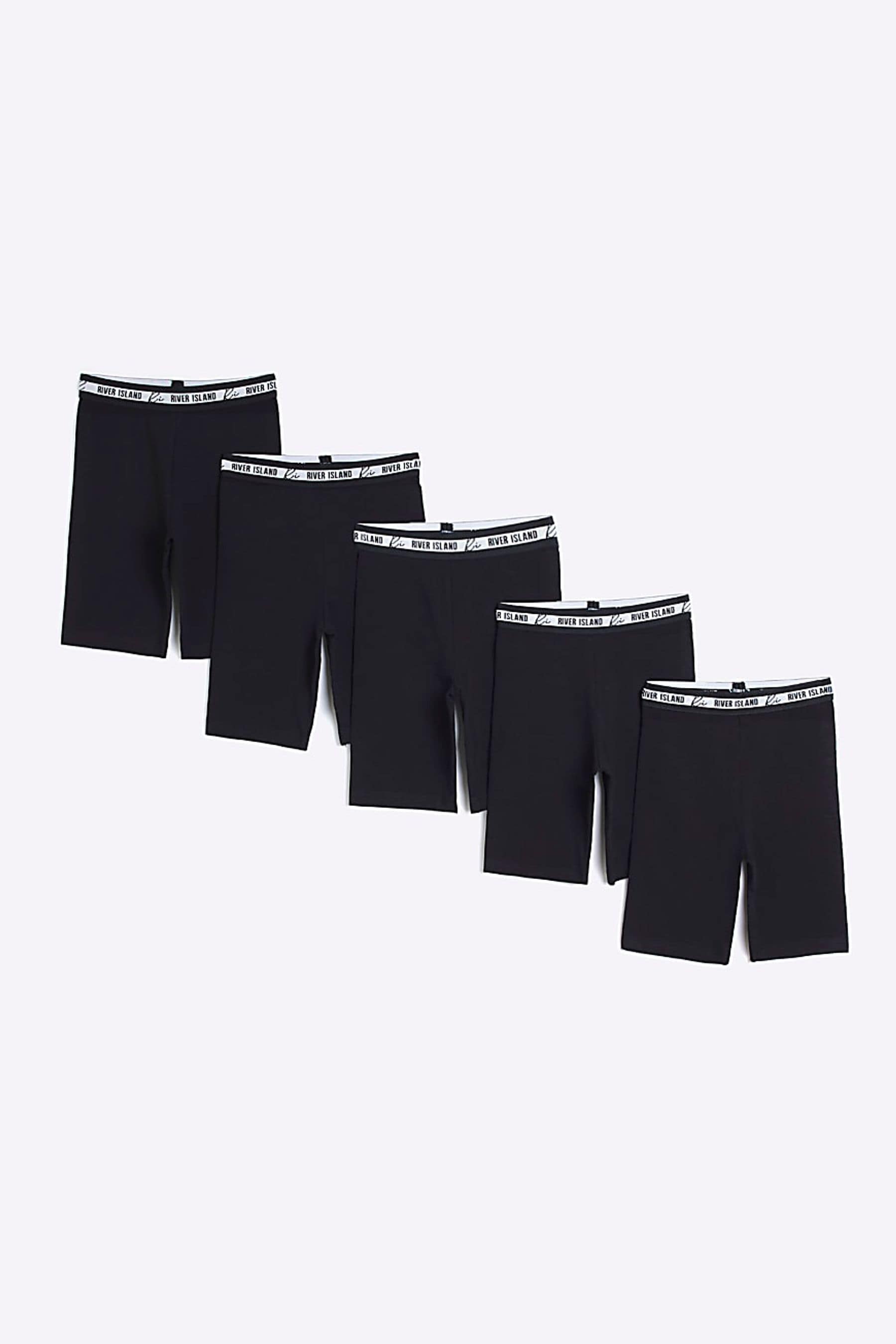 Buy River Island Black Girls Multipack of 5 Cycling Shorts from Next Luxembourg
