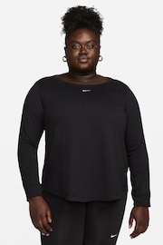 Nike Black Curve Long Sleeve T-Shirt - Image 1 of 4