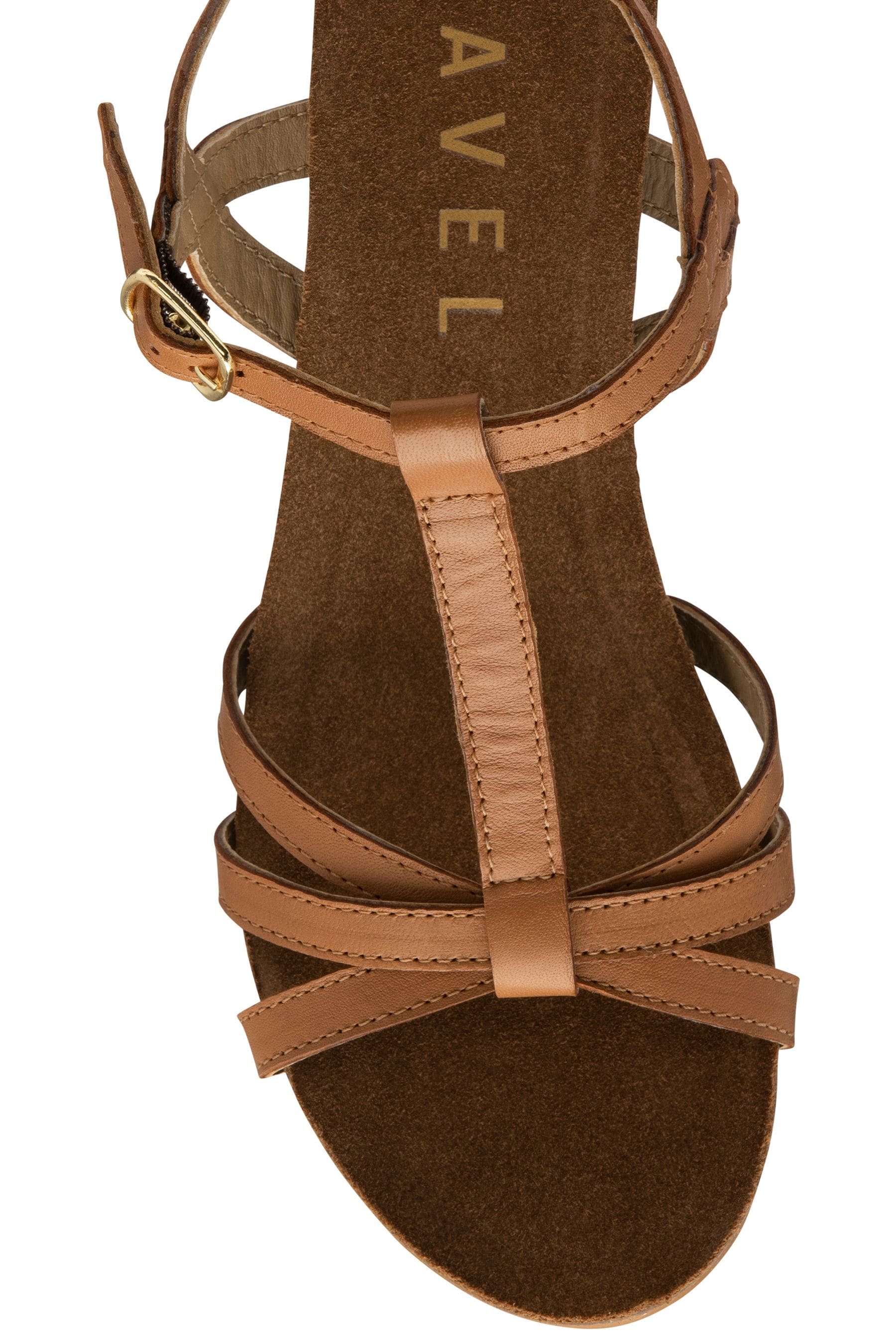 Buy Ravel Brown Leather Wedge Sandals With Strappy Upper from the Next UK online shop