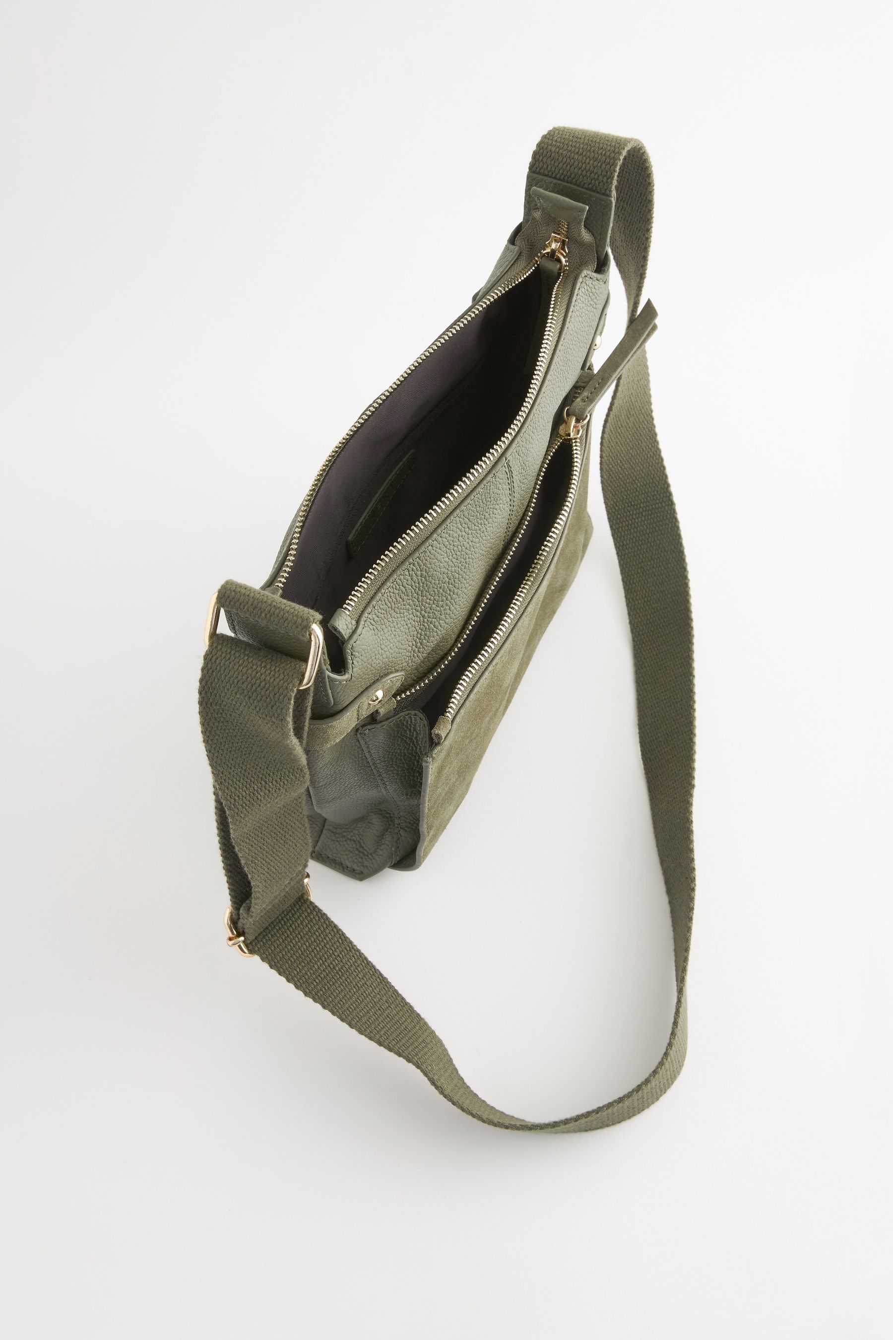 Green on sale messenger bag