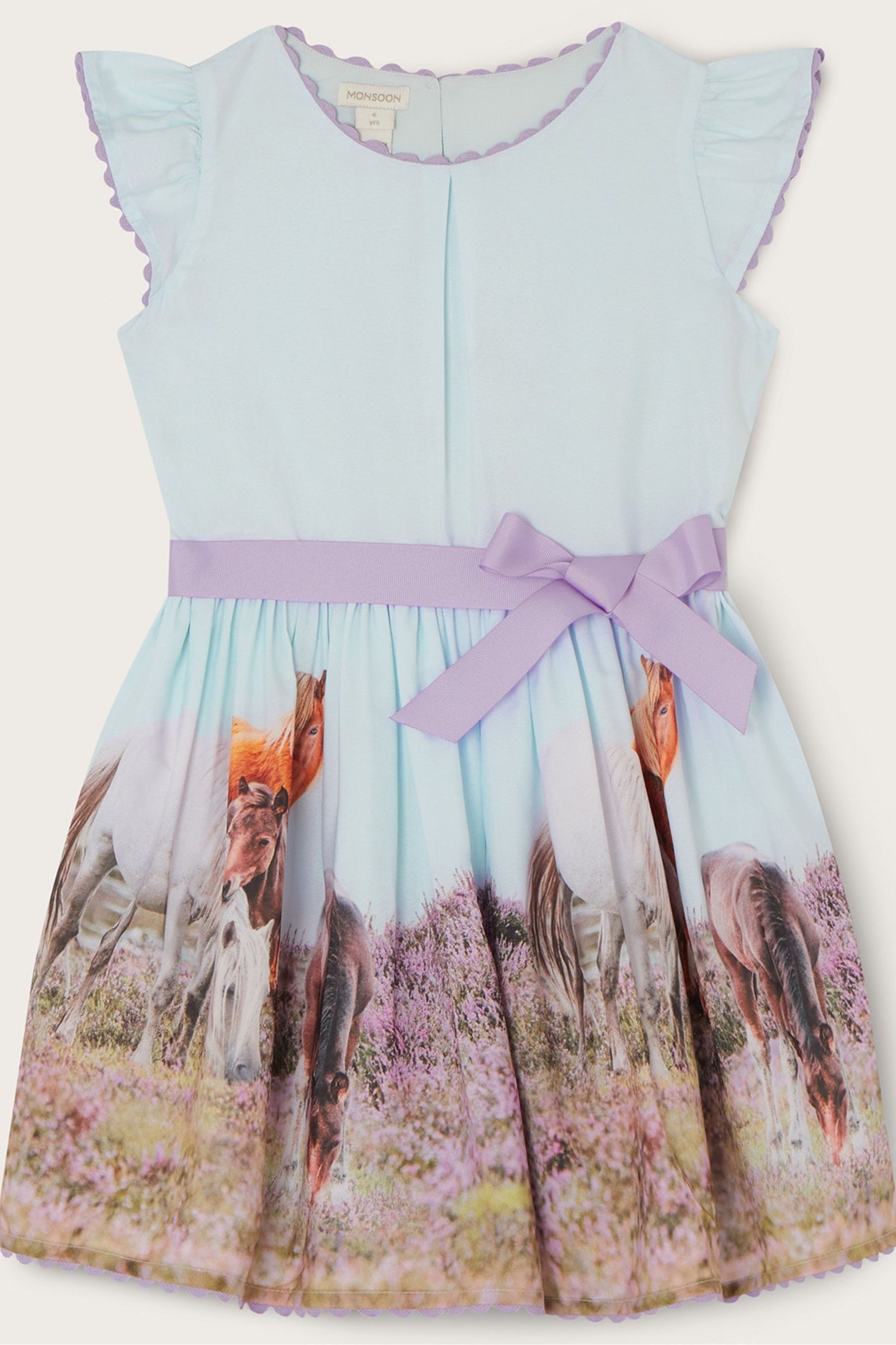 Buy Monsoon Blue Wild Horse WWF UK Collaboration Dress from Next Luxembourg