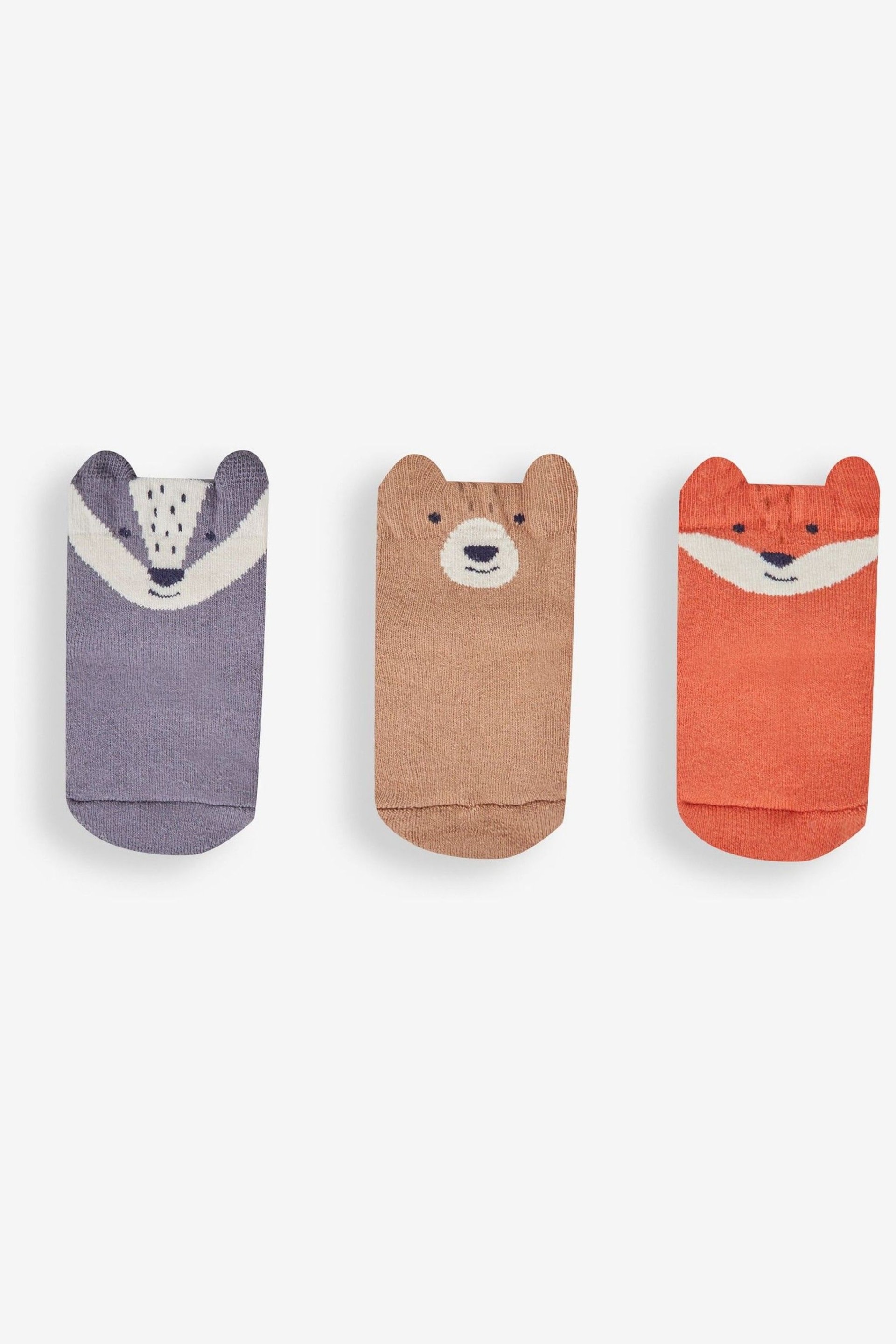 JoJo Maman Bébé Multi 3-Pack Woodland Extra Thick Socks - Image 1 of 2