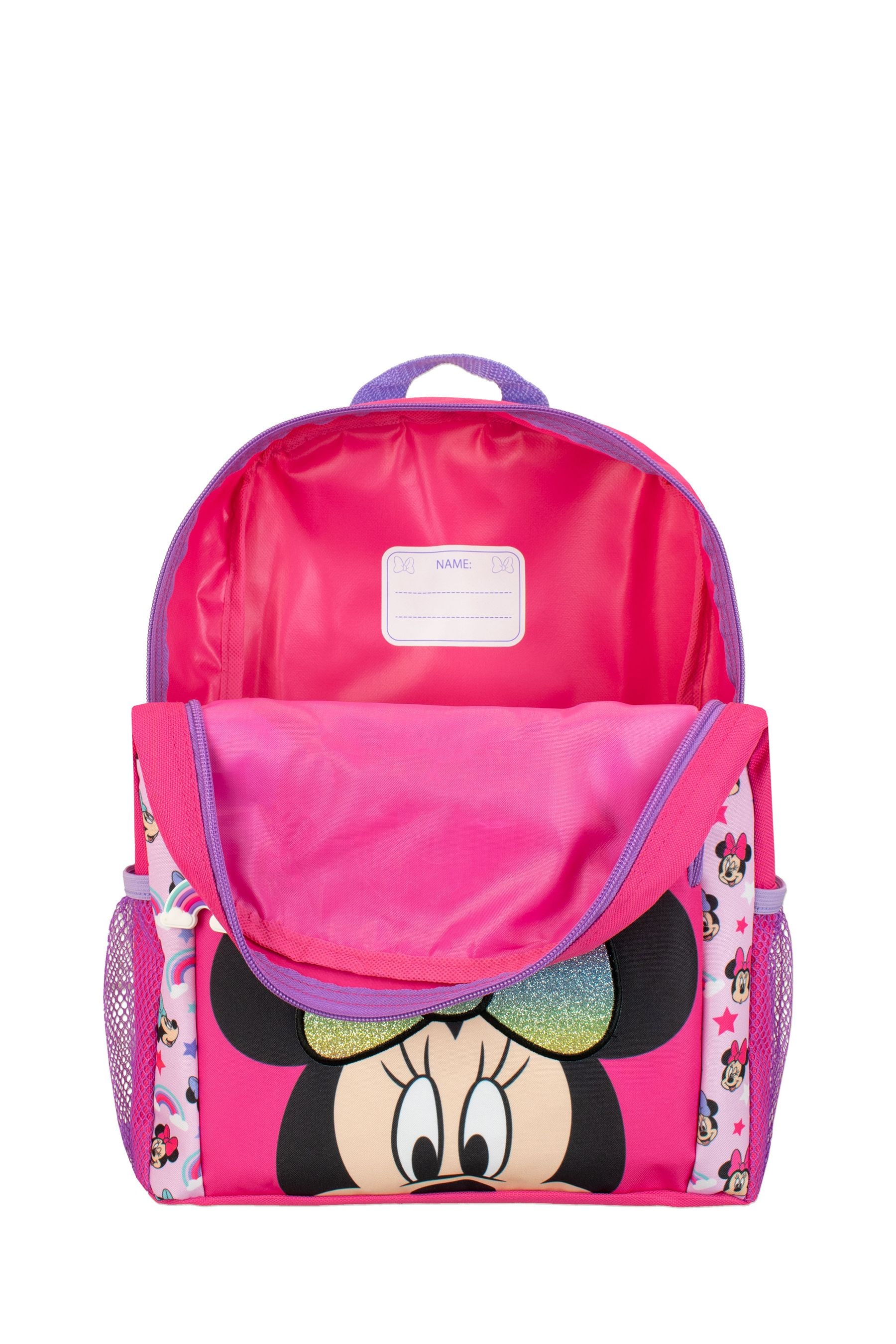 Pink minnie backpack top