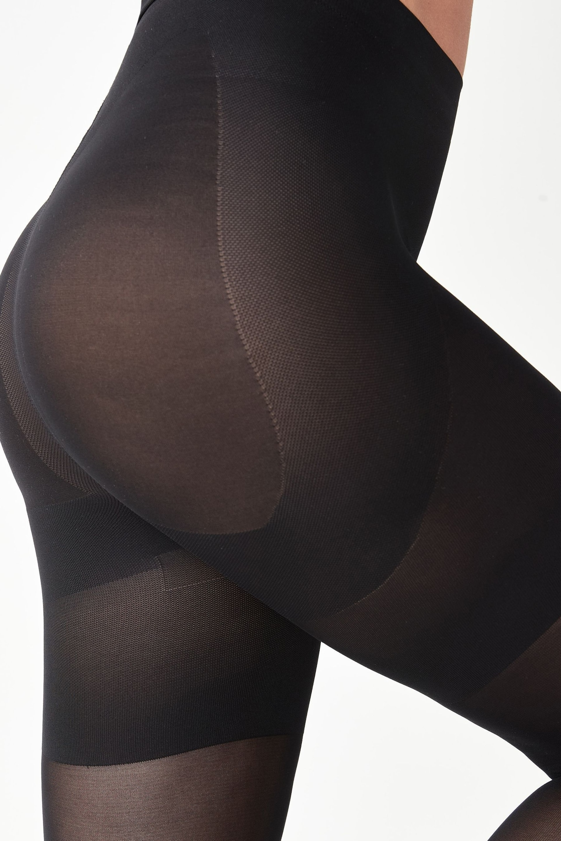 Black 60 Denier Bum, Tum And Thigh Shaping Tights - Image 2 of 4