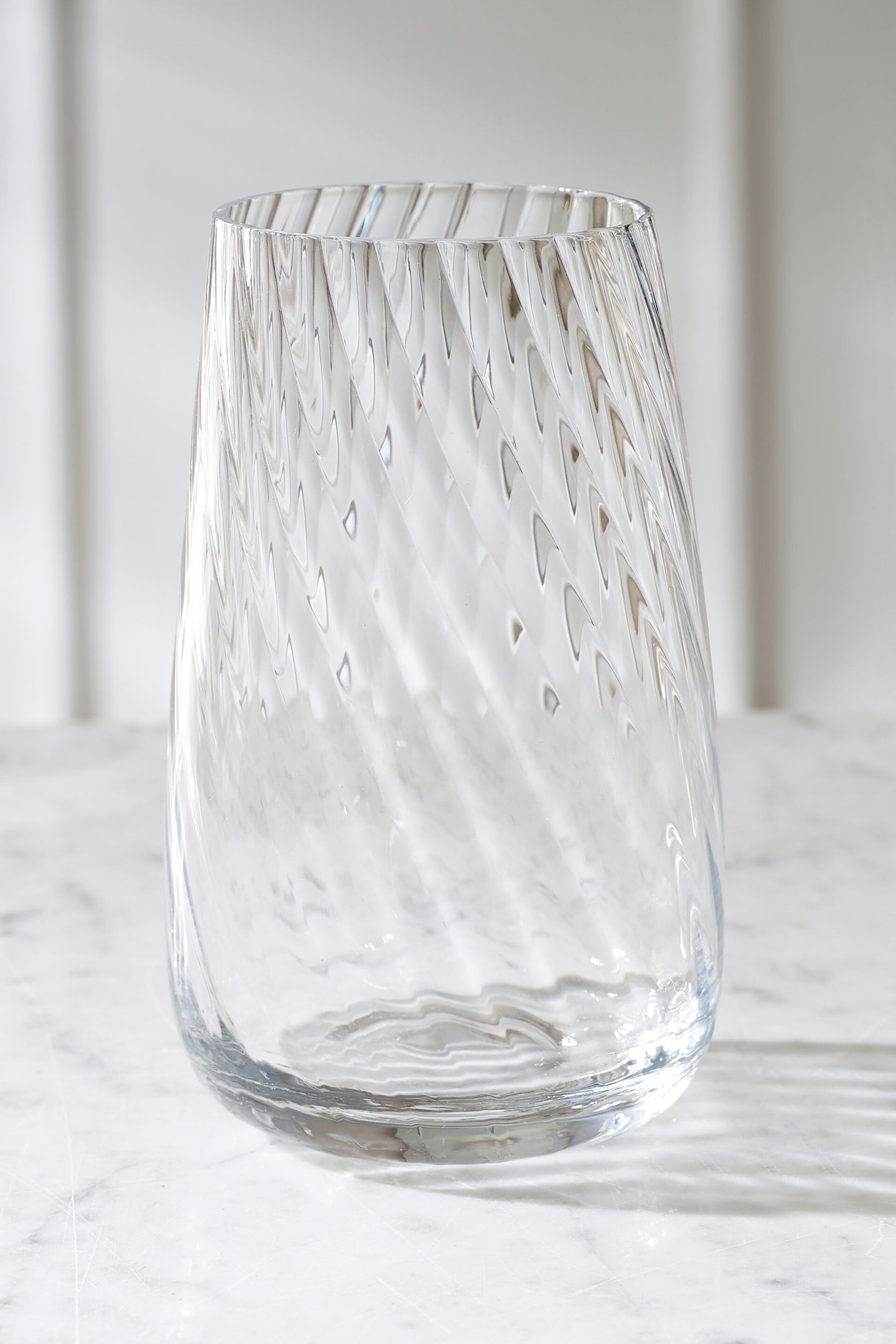 Clear Set of 4 Clear Anais Tumbler Glasses Set of 4 Tall Tumbler Glasses - Image 3 of 4