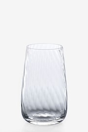 Clear Set of 4 Clear Anais Tumbler Glasses Set of 4 Tall Tumbler Glasses - Image 4 of 4