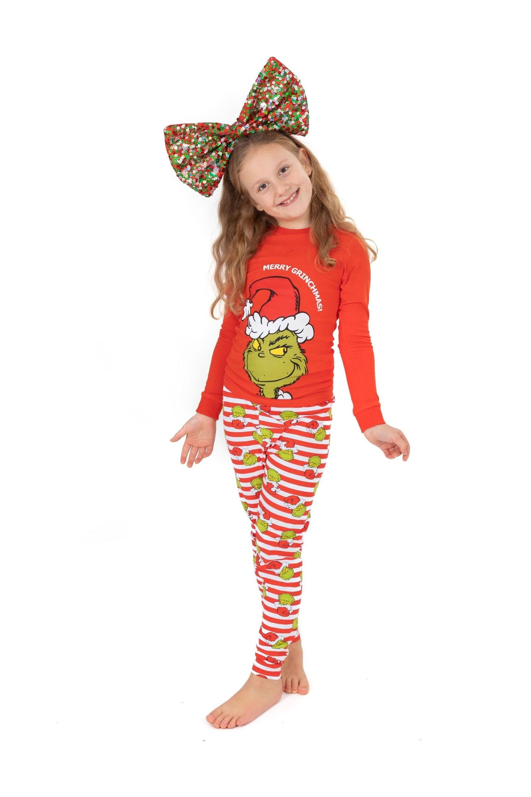 Buy Vanilla Underground Red The Grinch Boys Long Sleeve Long Leg Pyjamas Set from the Next UK online shop
