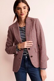 Boden Red The Marylebone Checked Blazer - Image 1 of 5
