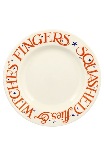 Emma Bridgewater Cream Halloween Witch Fingers 8 1/2 Plate