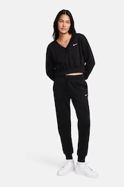 Nike Black Phoenix Fleece Mid-Rise Joggers - Image 4 of 10