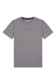 Ben Sherman Boys Blue Centre Script T-Shirt - Image 1 of 3