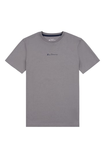 Ben Sherman Grey Centre Script T-Shirt