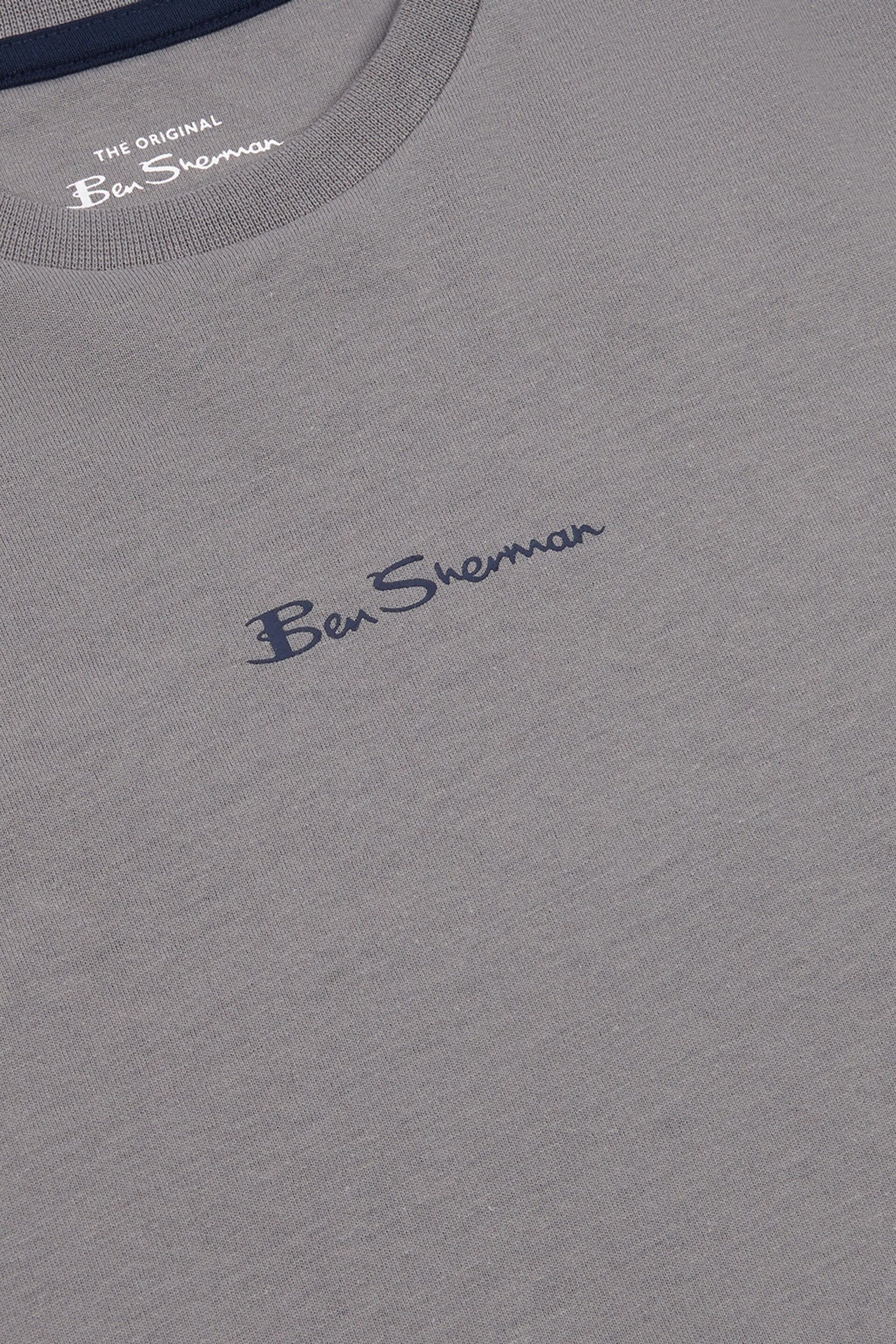 Ben Sherman Boys Blue Centre Script T-Shirt - Image 3 of 3